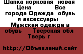 Шапка норковая, новая › Цена ­ 5 000 - Все города Одежда, обувь и аксессуары » Мужская одежда и обувь   . Тверская обл.,Тверь г.